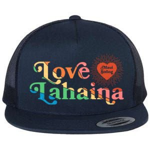 Retro Love Lahaina Maui Strong Flat Bill Trucker Hat