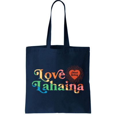 Retro Love Lahaina Maui Strong Tote Bag