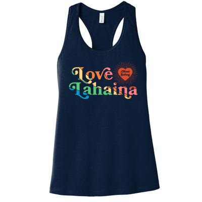 Retro Love Lahaina Maui Strong Women's Racerback Tank