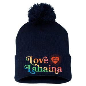 Retro Love Lahaina Maui Strong Pom Pom 12in Knit Beanie