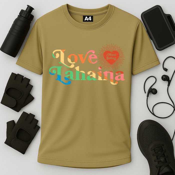 Retro Love Lahaina Maui Strong Performance Shirt