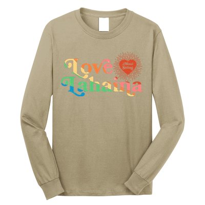 Retro Love Lahaina Maui Strong Long Sleeve Shirt