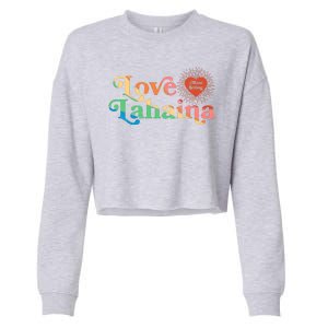 Retro Love Lahaina Maui Strong Cropped Pullover Crew