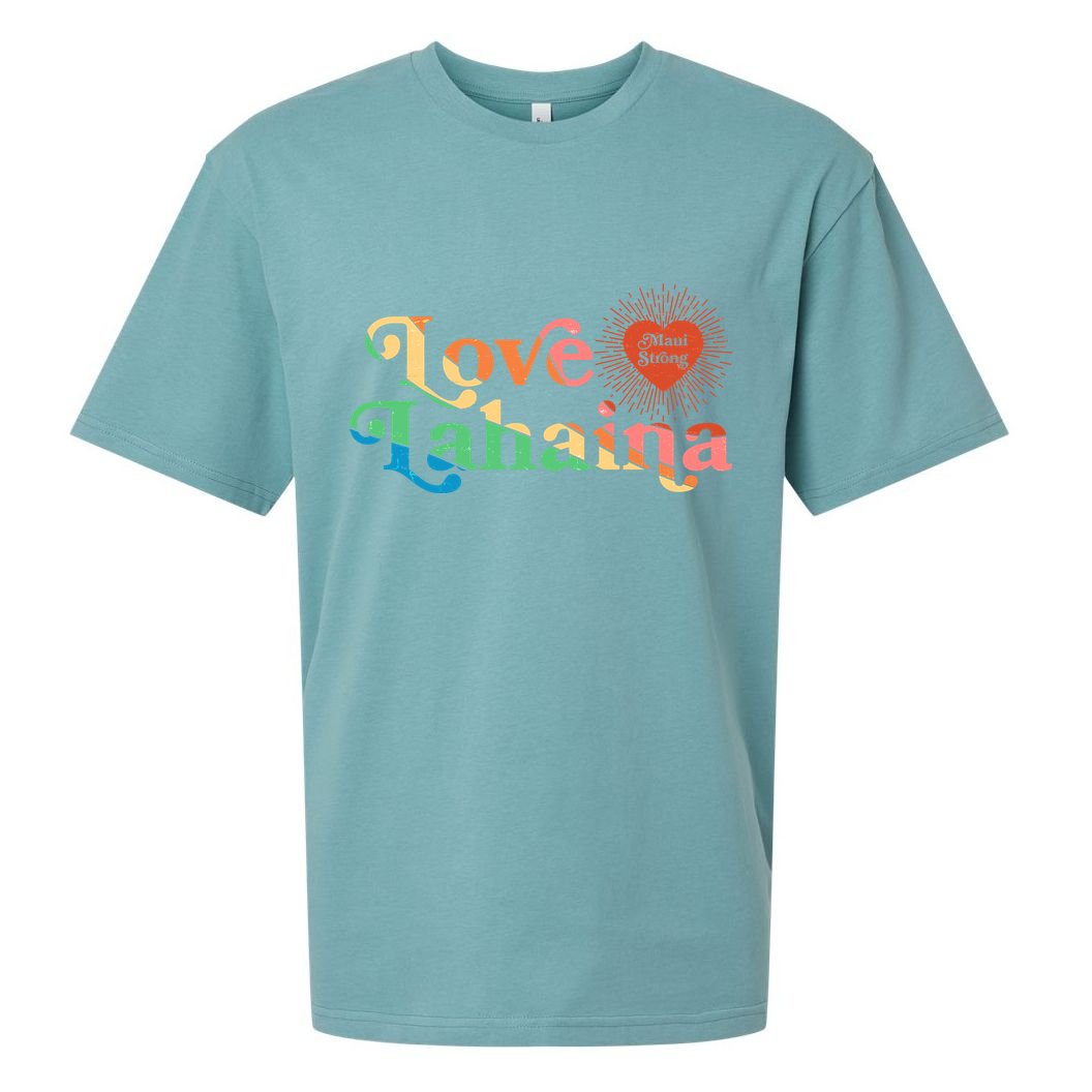 Retro Love Lahaina Maui Strong Sueded Cloud Jersey T-Shirt