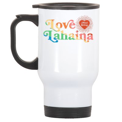 Retro Love Lahaina Maui Strong Stainless Steel Travel Mug