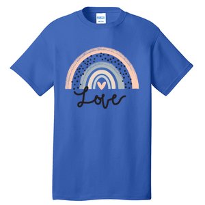 Rainbow Love Ll Love Is Love Valentine Day Graphic Gift Funny Gift Tall T-Shirt