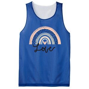 Rainbow Love Ll Love Is Love Valentine Day Graphic Gift Funny Gift Mesh Reversible Basketball Jersey Tank