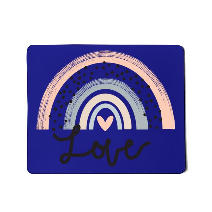 Rainbow Love Ll Love Is Love Valentine Day Graphic Gift Funny Gift Mousepad