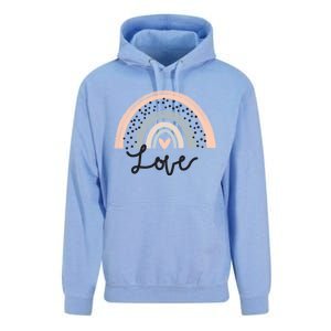 Rainbow Love Ll Love Is Love Valentine Day Graphic Gift Funny Gift Unisex Surf Hoodie