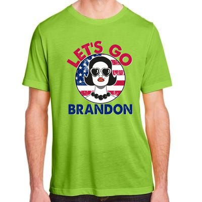 Retro Lady Let's Go Brandon Adult ChromaSoft Performance T-Shirt