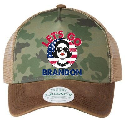 Retro Lady Let's Go Brandon Legacy Tie Dye Trucker Hat