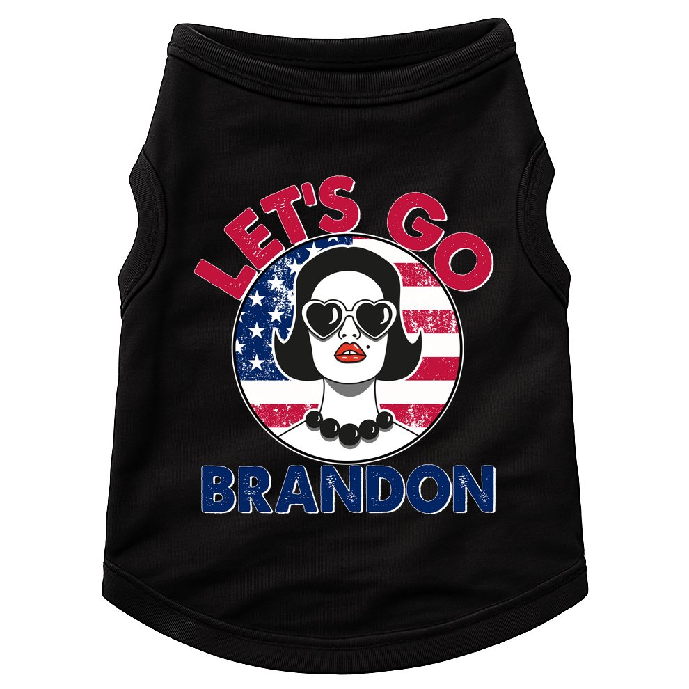 Retro Lady Let's Go Brandon Doggie Tank