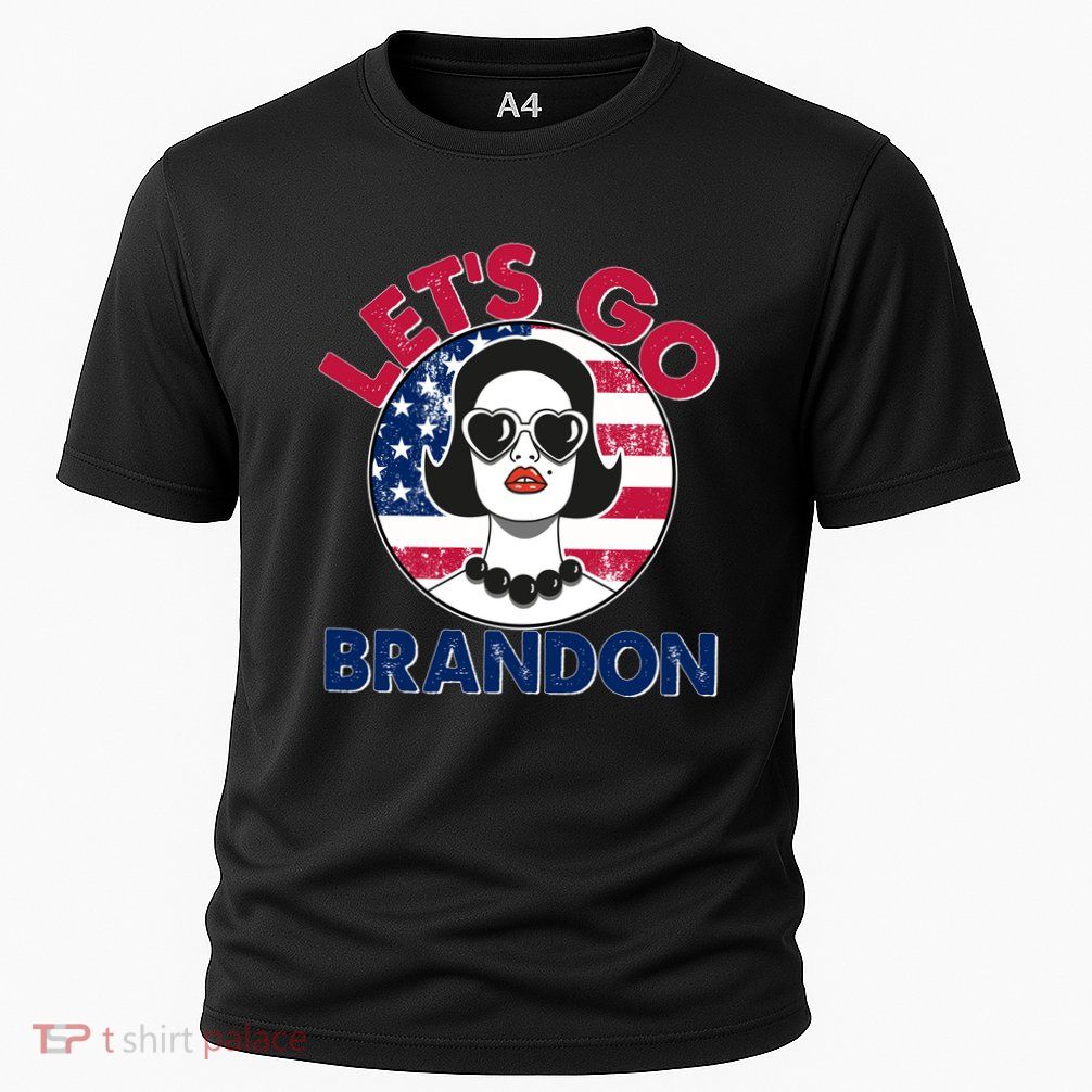 Retro Lady Let's Go Brandon Performance Shirt