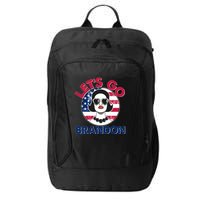 Retro Lady Let's Go Brandon City Backpack