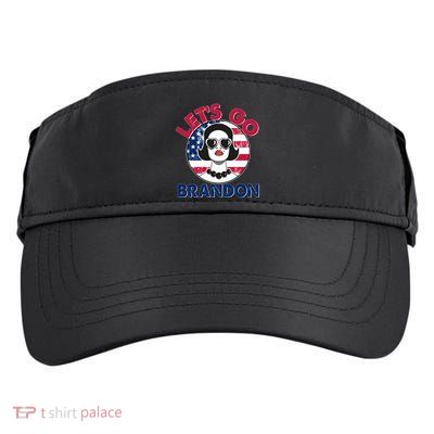 Retro Lady Let's Go Brandon Adult Drive Performance Visor