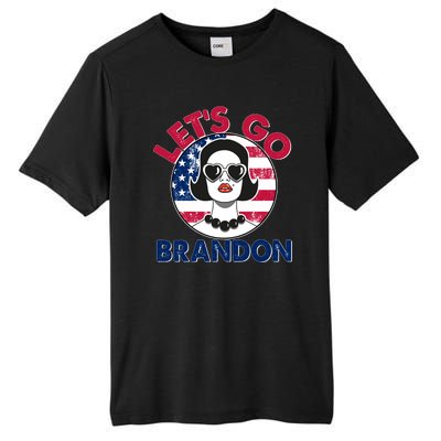 Retro Lady Let's Go Brandon Tall Fusion ChromaSoft Performance T-Shirt