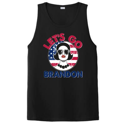 Retro Lady Let's Go Brandon PosiCharge Competitor Tank