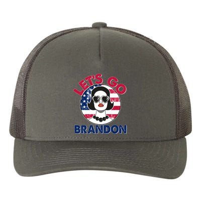 Retro Lady Let's Go Brandon Yupoong Adult 5-Panel Trucker Hat