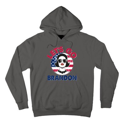 Retro Lady Let's Go Brandon Hoodie