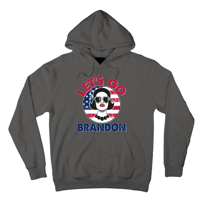 Retro Lady Let's Go Brandon Hoodie