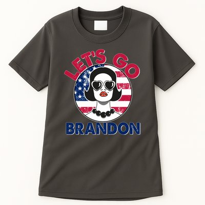 Retro Lady Let's Go Brandon Tall T-Shirt