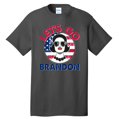 Retro Lady Let's Go Brandon Tall T-Shirt