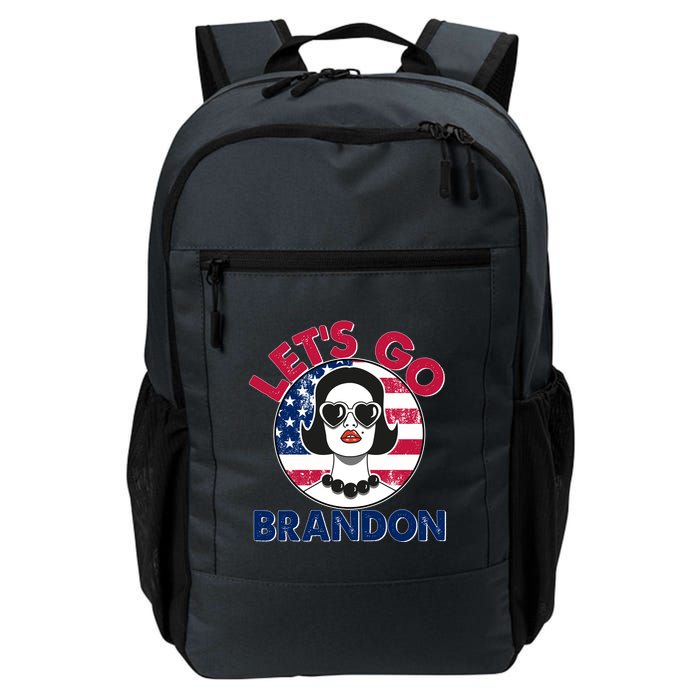 Retro Lady Let's Go Brandon Backpack