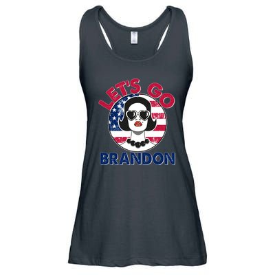 Retro Lady Let's Go Brandon Ladies Essential Flowy Tank