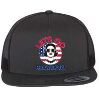 Retro Lady Let's Go Brandon Flat Bill Trucker Hat