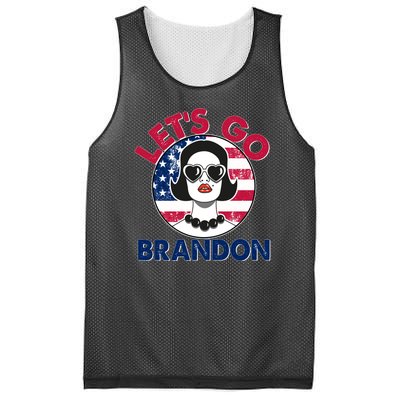 Retro Lady Let's Go Brandon Mesh Reversible Basketball Jersey Tank