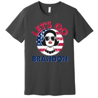 Retro Lady Let's Go Brandon Premium T-Shirt