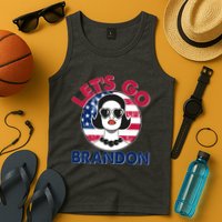 Retro Lady Let's Go Brandon Tank Top
