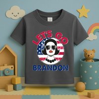 Retro Lady Let's Go Brandon Toddler T-Shirt