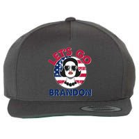 Retro Lady Let's Go Brandon Wool Snapback Cap