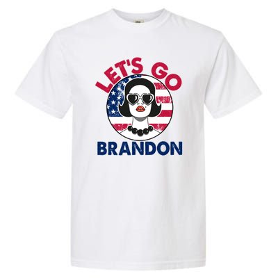 Retro Lady Let's Go Brandon Garment-Dyed Heavyweight T-Shirt