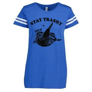 Raccoon Lover Meme Stay Trashy Enza Ladies Jersey Football T-Shirt