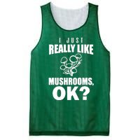 Really Like Mushrooms Mesh Reversible Basketball Jersey Tank