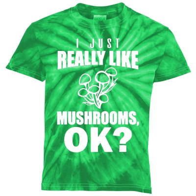 Really Like Mushrooms Kids Tie-Dye T-Shirt