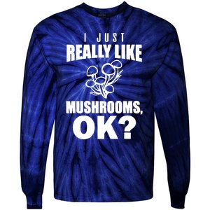 Really Like Mushrooms Tie-Dye Long Sleeve Shirt