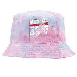 Red Lipstick Melanin Poppin Out Here Being Tie-Dyed Bucket Hat