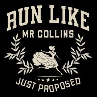 Run Like Mr Collins Just Proposed Funny Books And Running Flat Bill Trucker Hat
