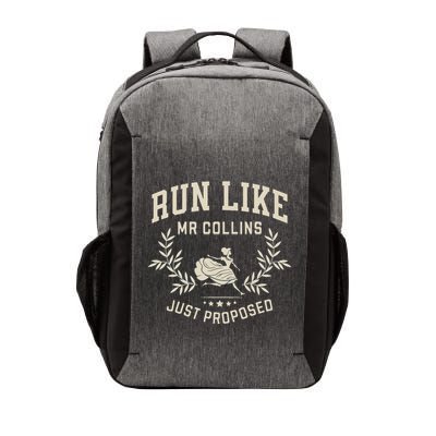 Run Like Mr Collins Just Proposed Funny Books And Running Vector Backpack