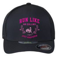 Run Like Mr.Collins Just Proposed Funny Books And Running Flexfit Unipanel Trucker Cap