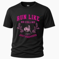 Run Like Mr.Collins Just Proposed Funny Books And Running Performance Shirt
