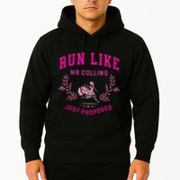 Run Like Mr.Collins Just Proposed Funny Books And Running Hoodie