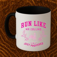 Run Like Mr.Collins Just Proposed Funny Books And Running Mug