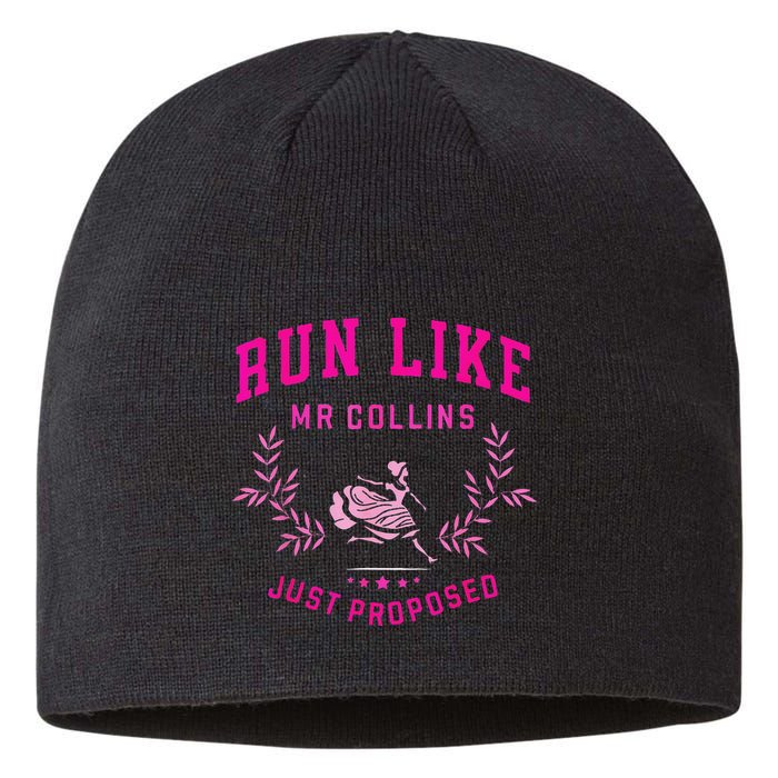 Run Like Mr.Collins Just Proposed Funny Books And Running Sustainable Beanie