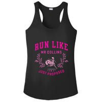 Run Like Mr.Collins Just Proposed Funny Books And Running Ladies PosiCharge Competitor Racerback Tank