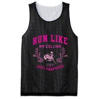 Run Like Mr.Collins Just Proposed Funny Books And Running Mesh Reversible Basketball Jersey Tank