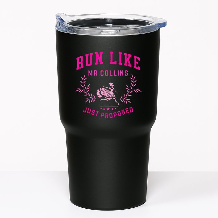 Run Like Mr.Collins Just Proposed Funny Books And Running Tumbler